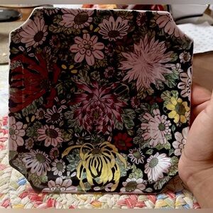 vintage Japanese Porcelain hand crafted plate 8”x8”